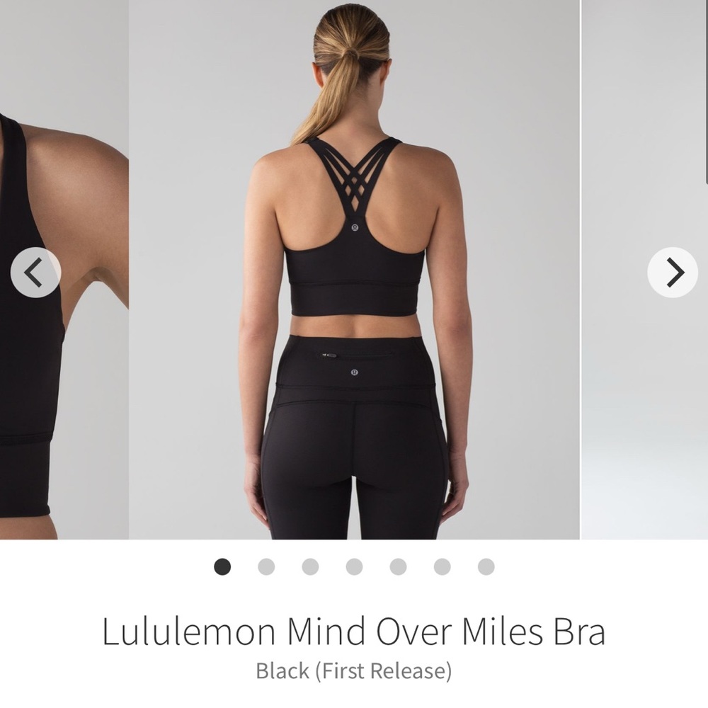 lululemon // Mind Over Miles Bra - Black